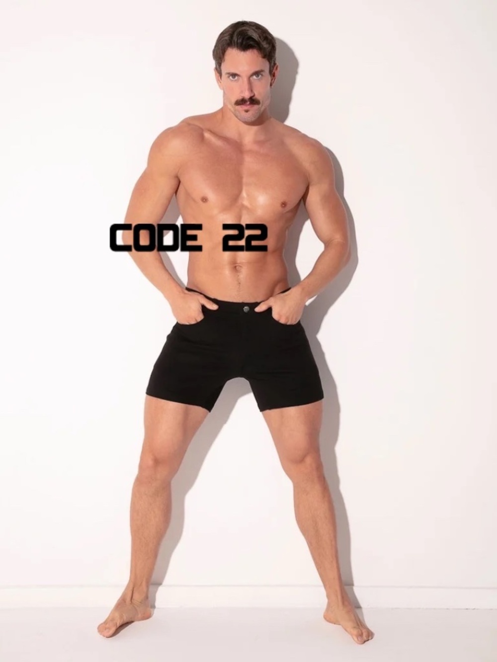 Code 22 Stretch Shorts 30" waist 5" inseam Gently worn 95% cotton/5% elastane